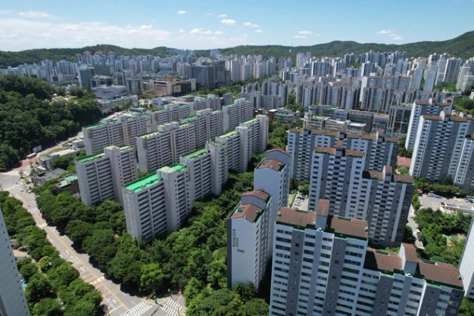 수도권 1기 신도시 중 한 곳인 경기도 군포 산본신도시 아파트값이 하락세를 보이는 중이다. (매경DB)