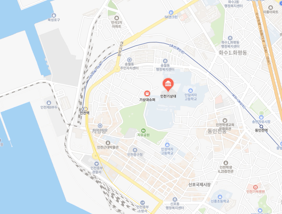 인천기상대 위치