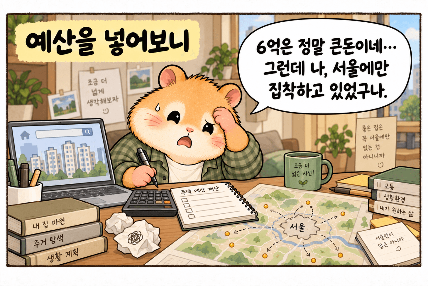 예산을 계산하며 서울에 대한 집착을 알아차린 순간