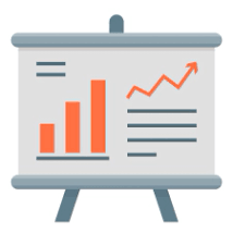 Chart finance financial financial report flipchart report icon - Download