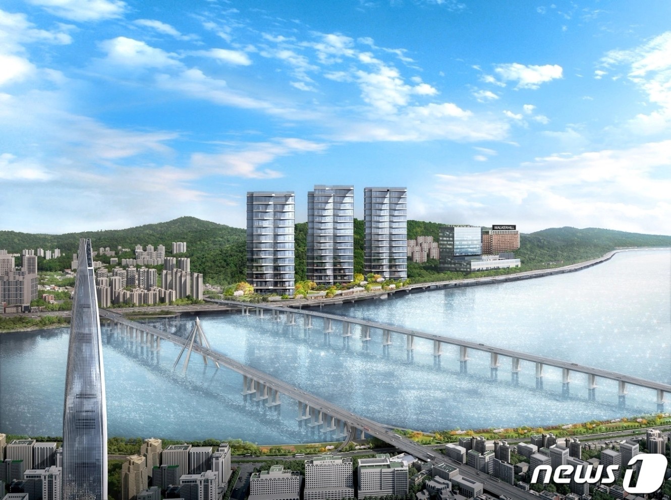 한강뷰는 못 참지" 강남 찐부자 몰린 '평당 1억' 광진구 그 아파트 - 뉴스1