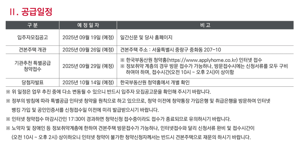 상봉센트럴아이파크 분양일정