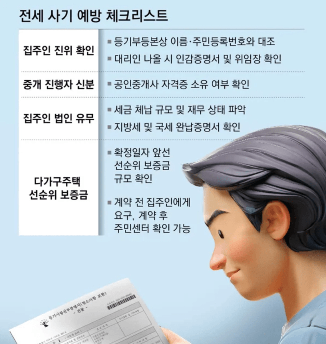 전세사기피해예방체크리스트