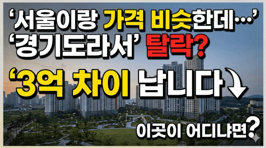 서울이랑 가격 비슷한데 경기도라서 탈락 - 3억 차이 나는 안양 아파트 입지 비교
