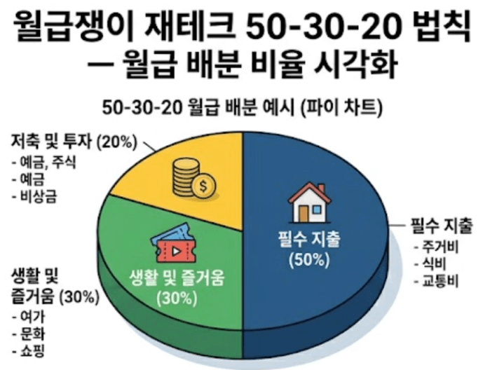 직장인 재테크 50-30-20 법칙