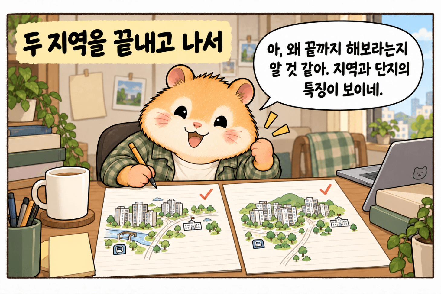 두 지역을 끝내고 특성과 차이가 보이기 시작한 순간