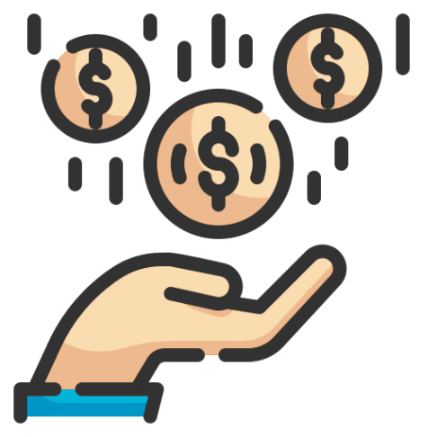 수익 - 무료 비즈니스 및 금융개 아이콘