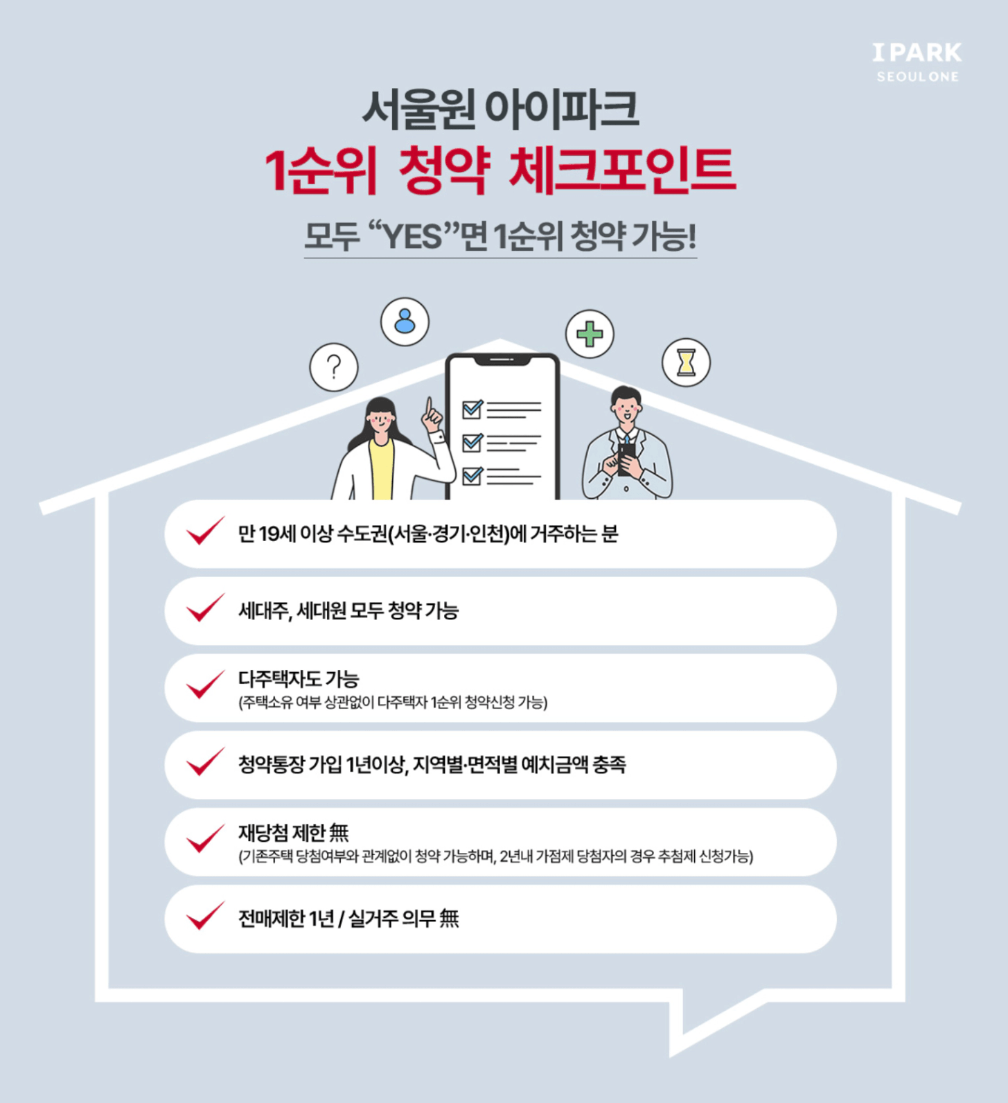 서울원아이파크 청약 체크포인트