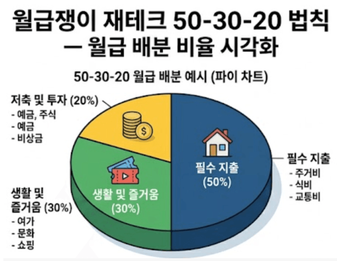 돈 모으는 법 50:30:20 법칙