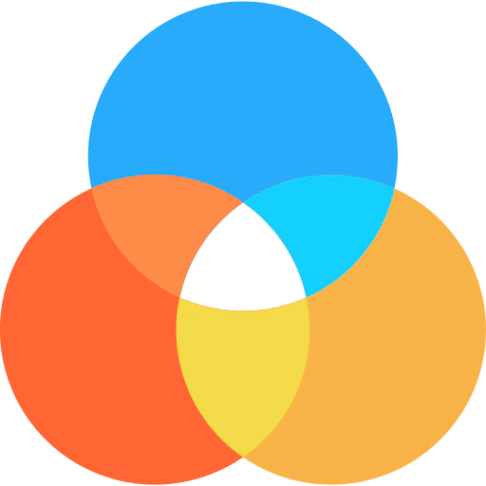 벤 다이어그램 - 무료 비즈니스 및 금융개 아이콘