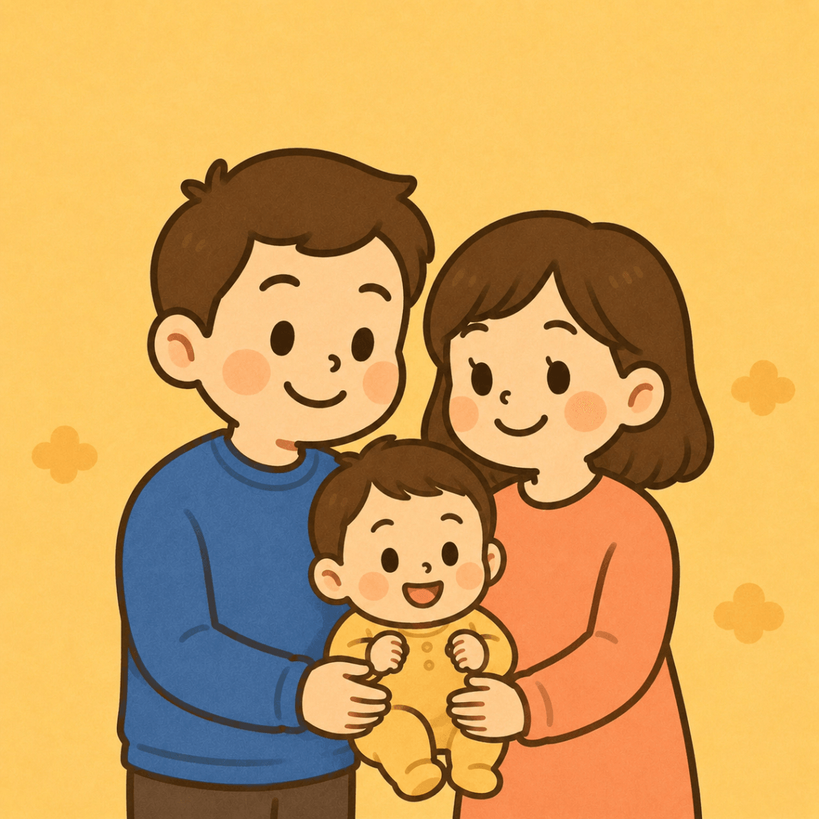 생성된 이미지: 따뜻한 가족의 포옹