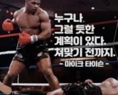 타이슨 명언이야